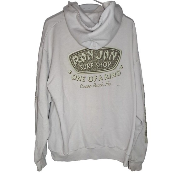 Ron Jon Surf Shop Cocoa Beach FL Hoodie Sweatshirt Large Gray Beach Surf Skater - Picture 8 of 11